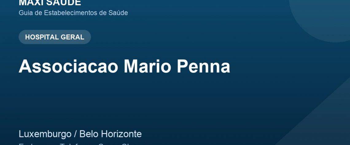 Associacao Mario Penna – Endereço, Telefone e Como Chegar adres ve telefon