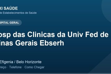Hosp das Clinicas da Univ Fed de Minas Gerais Ebserh – Endereço, Telefone e Como Chegar adres ve telefon