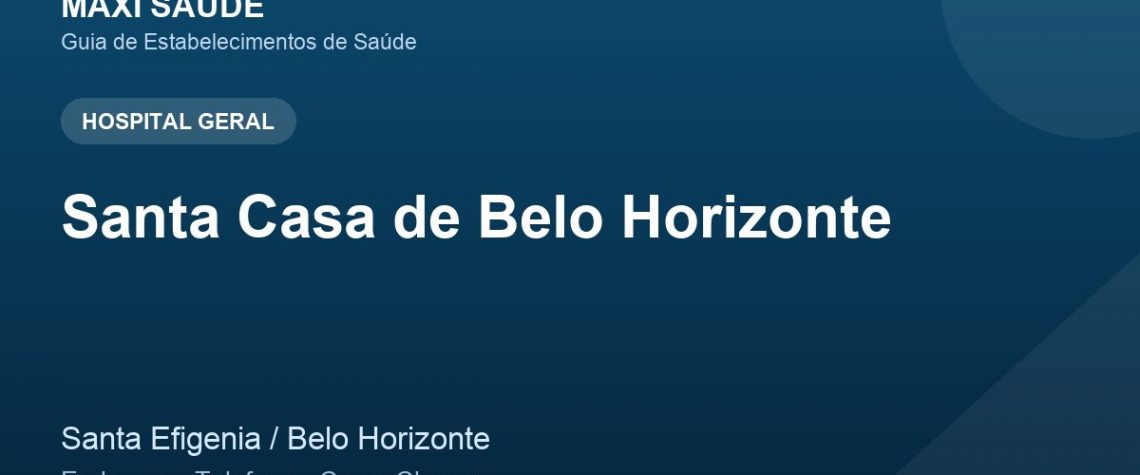 Santa Casa de Belo Horizonte – Endereço, Telefone e Como Chegar adres ve telefon