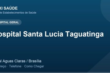 Hospital Santa Lucia Taguatinga – Endereço, Telefone e Como Chegar adres ve telefon