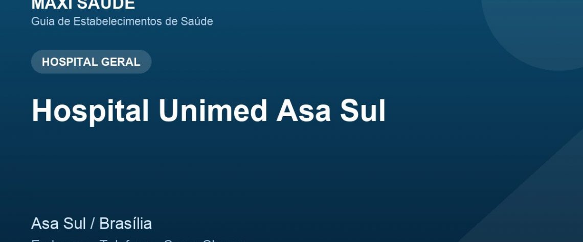 Hospital Unimed Asa Sul – Endereço, Telefone e Como Chegar adres ve telefon