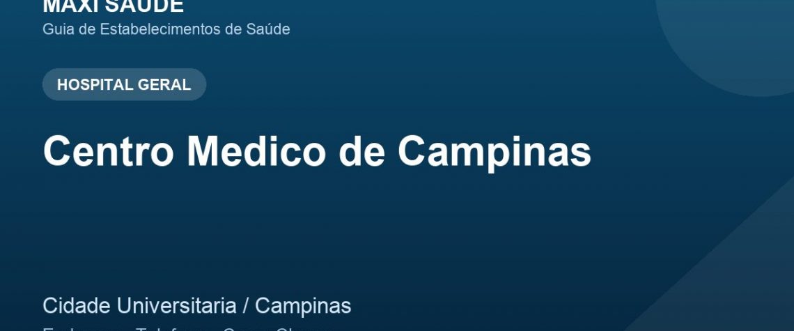 Centro Medico de Campinas – Endereço, Telefone e Como Chegar adres ve telefon