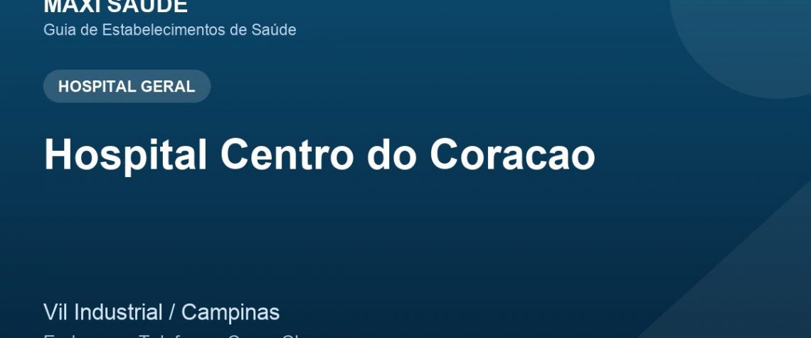 Hospital Centro do Coracao – Endereço, Telefone e Como Chegar adres ve telefon