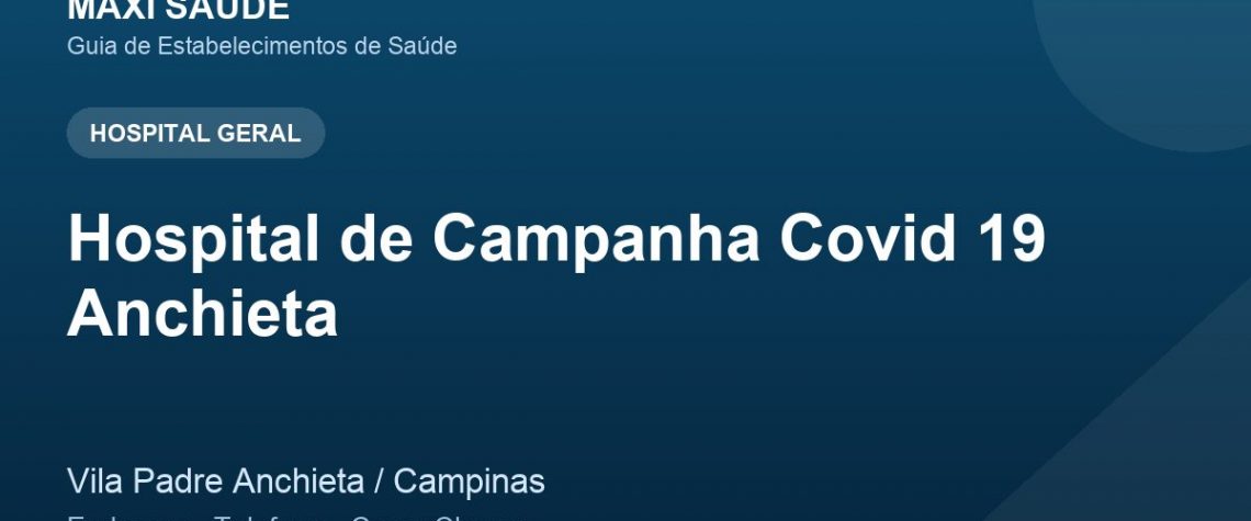 Hospital de Campanha Covid 19 Anchieta – Endereço, Telefone e Como Chegar adres ve telefon