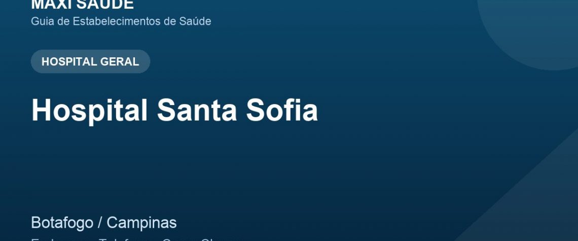 Hospital Santa Sofia – Endereço, Telefone e Como Chegar adres ve telefon