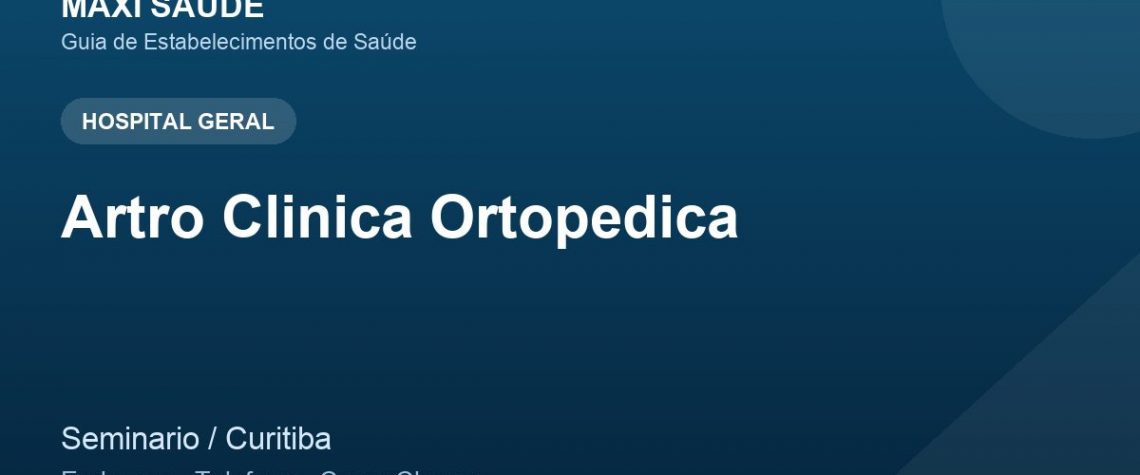Artro Clinica Ortopedica – Endereço, Telefone e Como Chegar adres ve telefon