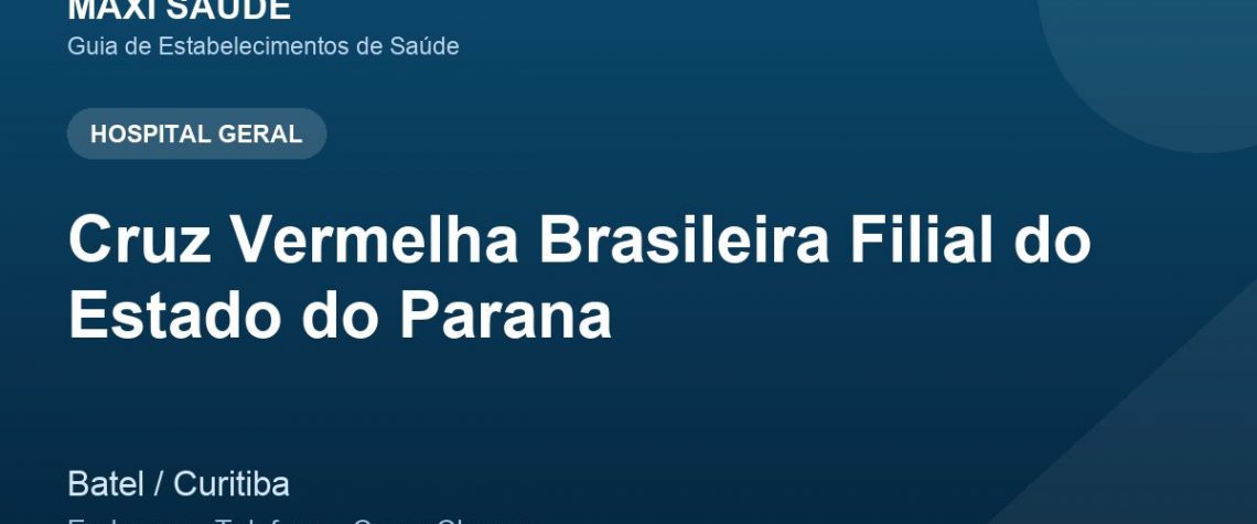Cruz Vermelha Brasileira Filial do Estado do Parana – Endereço, Telefone e Como Chegar adres ve telefon