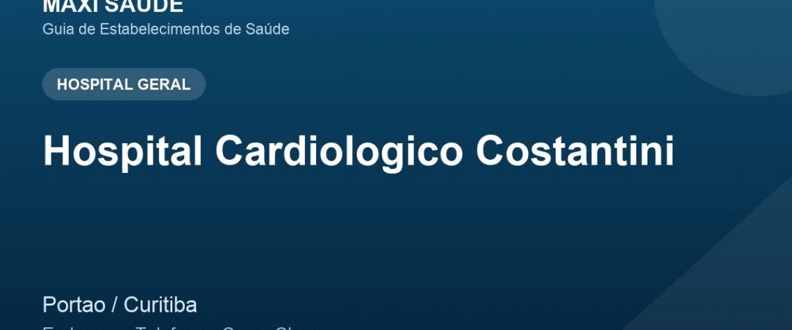 Hospital Cardiologico Costantini – Endereço, Telefone e Como Chegar adres ve telefon