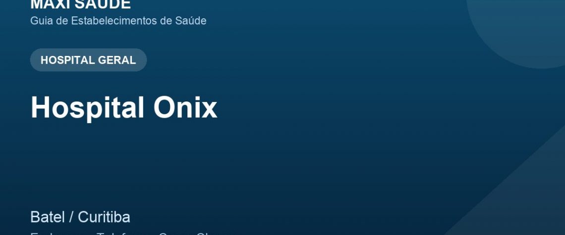 Hospital Onix – Endereço, Telefone e Como Chegar adres ve telefon