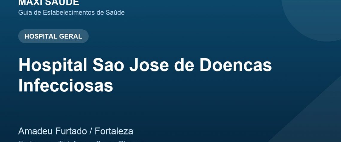 Hospital Sao Jose de Doencas Infecciosas – Endereço, Telefone e Como Chegar adres ve telefon