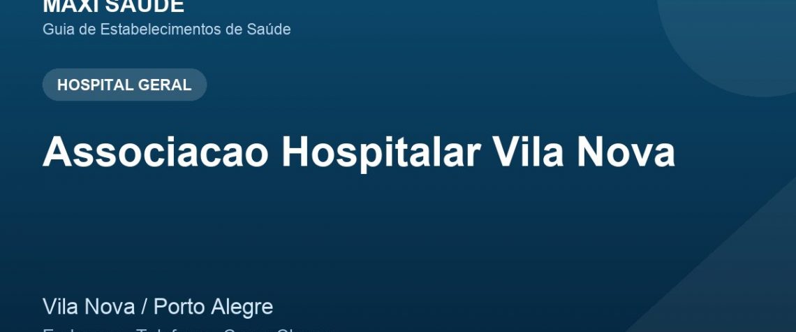 Associacao Hospitalar Vila Nova – Endereço, Telefone e Como Chegar adres ve telefon