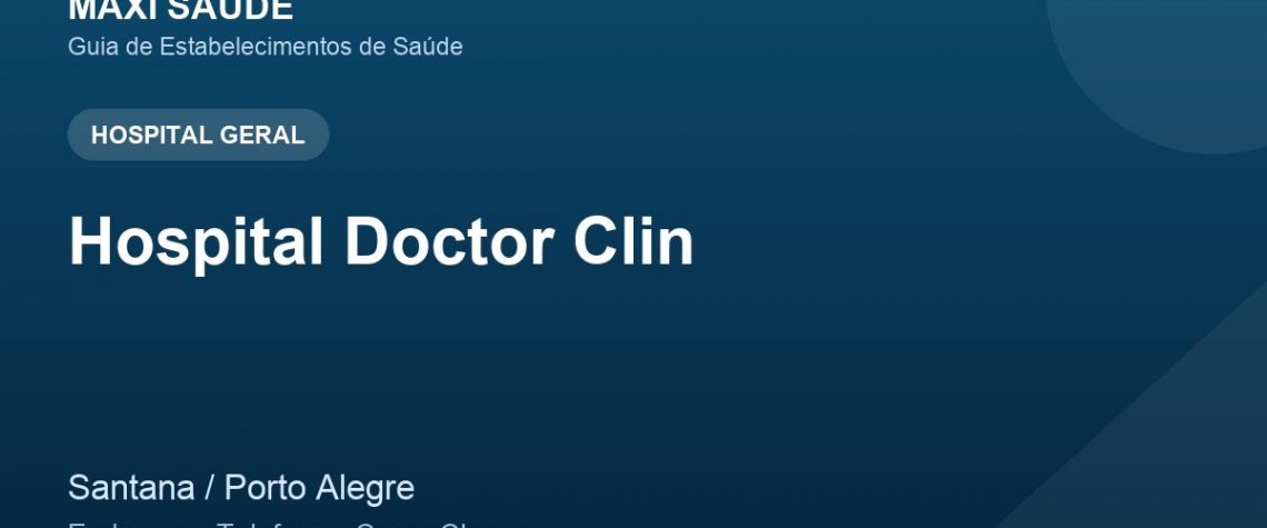 Hospital Doctor Clin – Endereço, Telefone e Como Chegar adres ve telefon