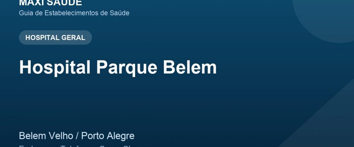 Hospital Parque Belem – Endereço, Telefone e Como Chegar adres ve telefon