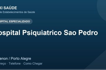 Hospital Psiquiatrico Sao Pedro – Endereço, Telefone e Como Chegar adres ve telefon