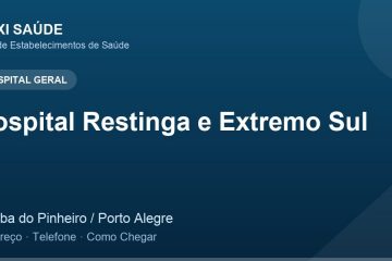 Hospital Restinga e Extremo Sul – Endereço, Telefone e Como Chegar adres ve telefon
