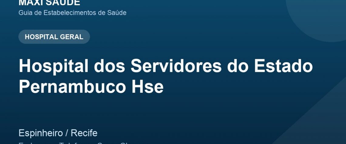 Hospital dos Servidores do Estado Pernambuco Hse – Endereço, Telefone e Como Chegar adres ve telefon