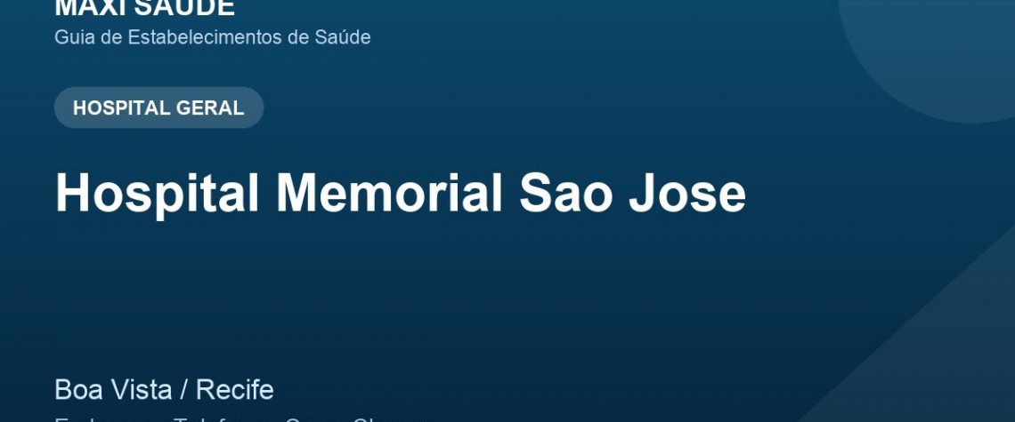 Hospital Memorial Sao Jose – Endereço, Telefone e Como Chegar adres ve telefon