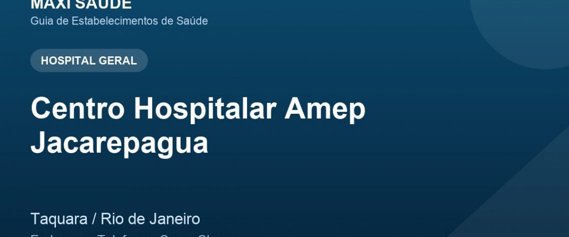 Centro Hospitalar Amep Jacarepagua – Endereço, Telefone e Como Chegar adres ve telefon