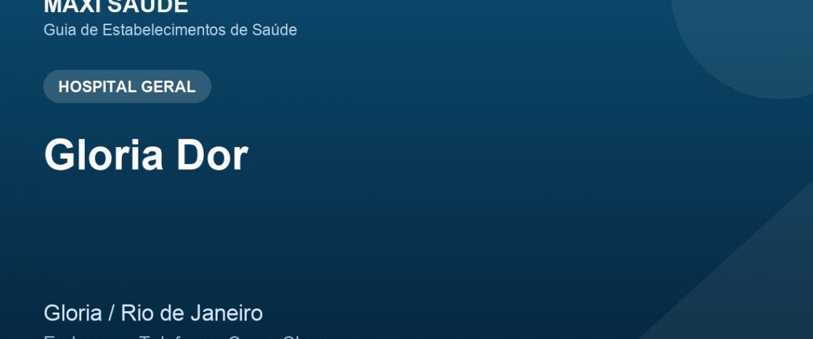 Gloria Dor – Endereço, Telefone e Como Chegar adres ve telefon
