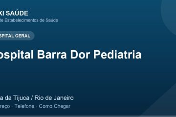 Hospital Barra Dor Pediatria – Endereço, Telefone e Como Chegar adres ve telefon