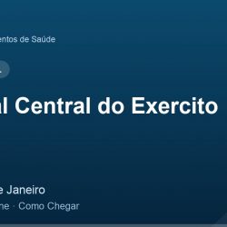 Hospital Central do Exercito – Endereço, Telefone e Como Chegar adres ve telefon