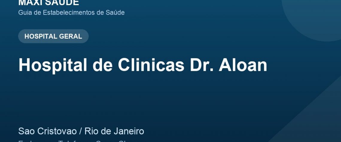 Hospital de Clinicas Dr. Aloan – Endereço, Telefone e Como Chegar adres ve telefon