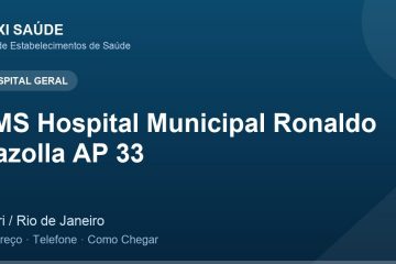SMS Hospital Municipal Ronaldo Gazolla AP 33 – Endereço, Telefone e Como Chegar adres ve telefon