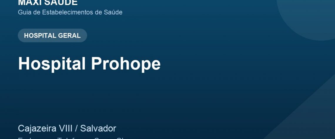 Hospital Prohope – Endereço, Telefone e Como Chegar adres ve telefon