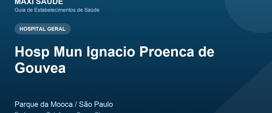 Hosp Mun Ignacio Proenca de Gouvea – Endereço, Telefone e Como Chegar adres ve telefon