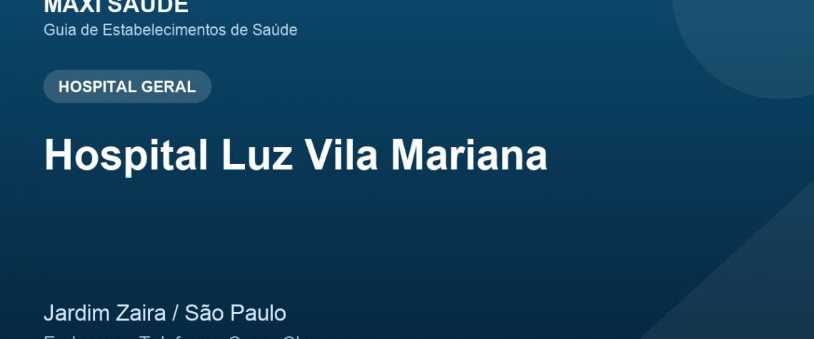 Hospital Luz Vila Mariana – Endereço, Telefone e Como Chegar adres ve telefon