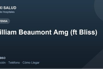 William Beaumont Amg (ft Bliss) – Dirección, Teléfono y Cómo Llegar adres ve telefon