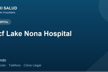 Ucf Lake Nona Hospital – Dirección, Teléfono y Cómo Llegar adres ve telefon