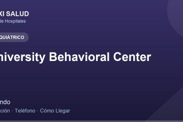 University Behavioral Center – Dirección, Teléfono y Cómo Llegar adres ve telefon