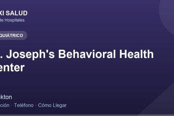 St. Joseph's Behavioral Health Center – Dirección, Teléfono y Cómo Llegar adres ve telefon