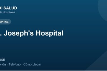 St. Joseph's Hospital – Dirección, Teléfono y Cómo Llegar adres ve telefon