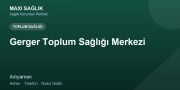 Gerger Toplum Sağlığı Merkezi adres ve telefon