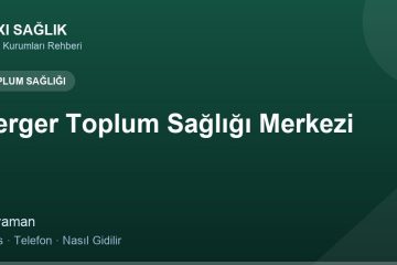 Gerger Toplum Sağlığı Merkezi adres ve telefon
