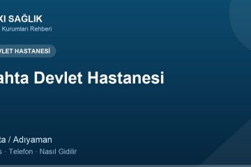 Kahta Devlet Hastanesi adres ve telefon