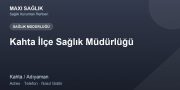 Kahta İlçe Sağlık Müdürlüğü adres ve telefon