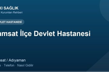 Samsat İlçe Devlet Hastanesi adres ve telefon