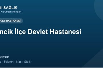 Sincik İlçe Devlet Hastanesi adres ve telefon