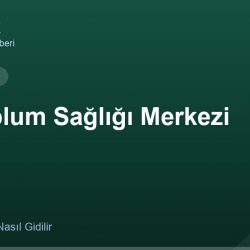 Tut Toplum Sağlığı Merkezi adres ve telefon