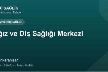 Ağız ve Diş Sağlığı Merkezi adres ve telefon