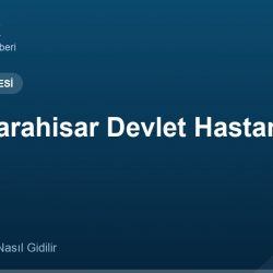 Afyonkarahisar Devlet Hastanesi adres ve telefon