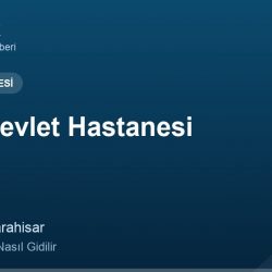 Dinar Devlet Hastanesi adres ve telefon