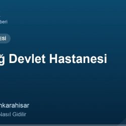 Emirdağ Devlet Hastanesi adres ve telefon