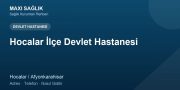 Hocalar İlçe Devlet Hastanesi adres ve telefon