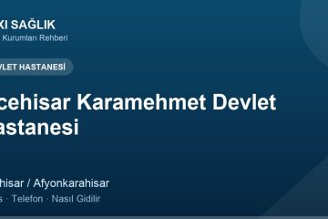 İscehisar Karamehmet Devlet Hastanesi adres ve telefon