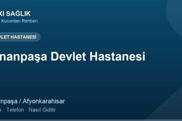 Sinanpaşa Devlet Hastanesi adres ve telefon