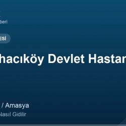 Gümüşhacıköy Devlet Hastanesi adres ve telefon